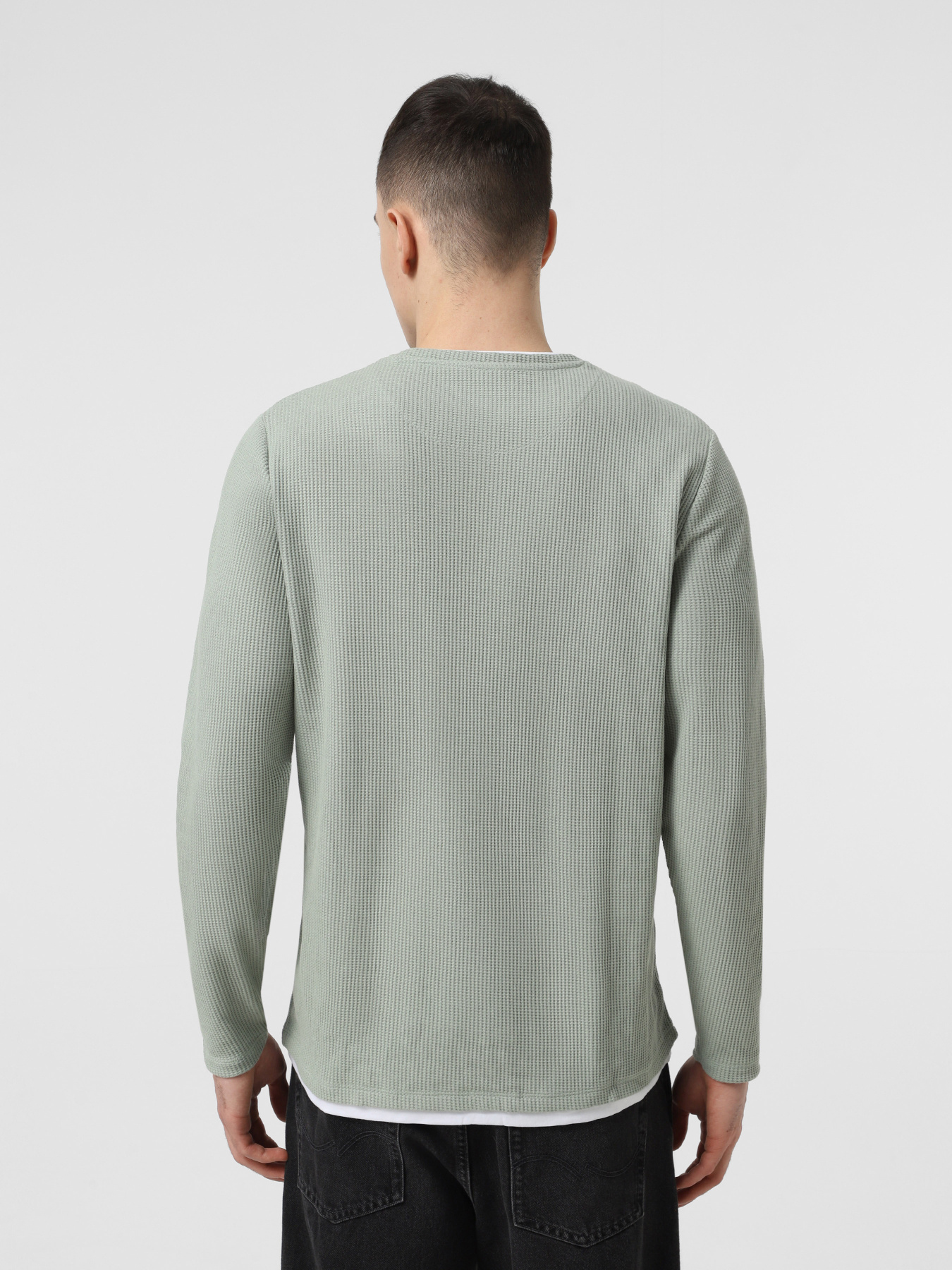 Лонгслів Piazza Italia модель 07472_sage Фото