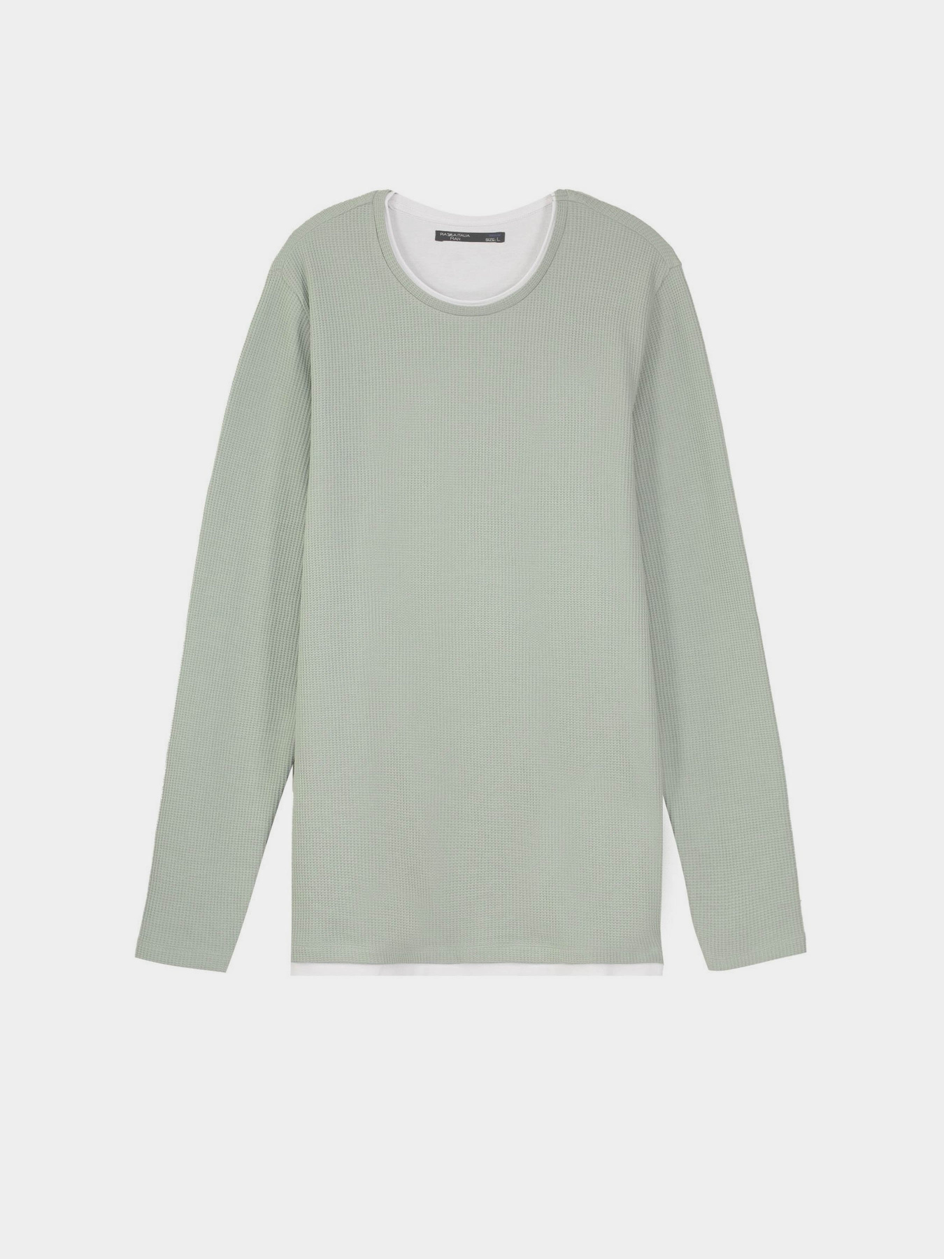 Лонгслів Piazza Italia модель 07472_sage Фото