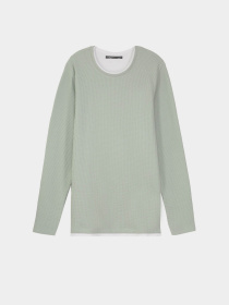 Лонгслів Piazza Italia модель 07472_sage Фото