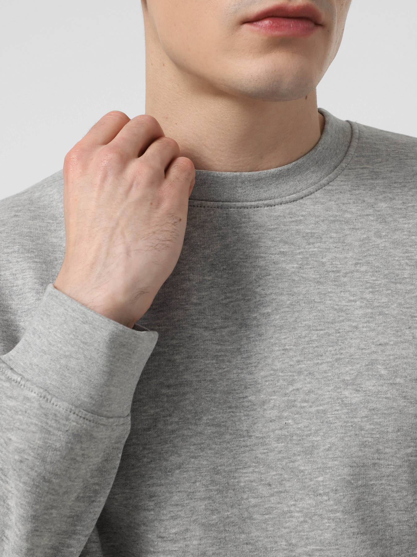 Свитшот Piazza Italia модель 07520_grey melange Фото