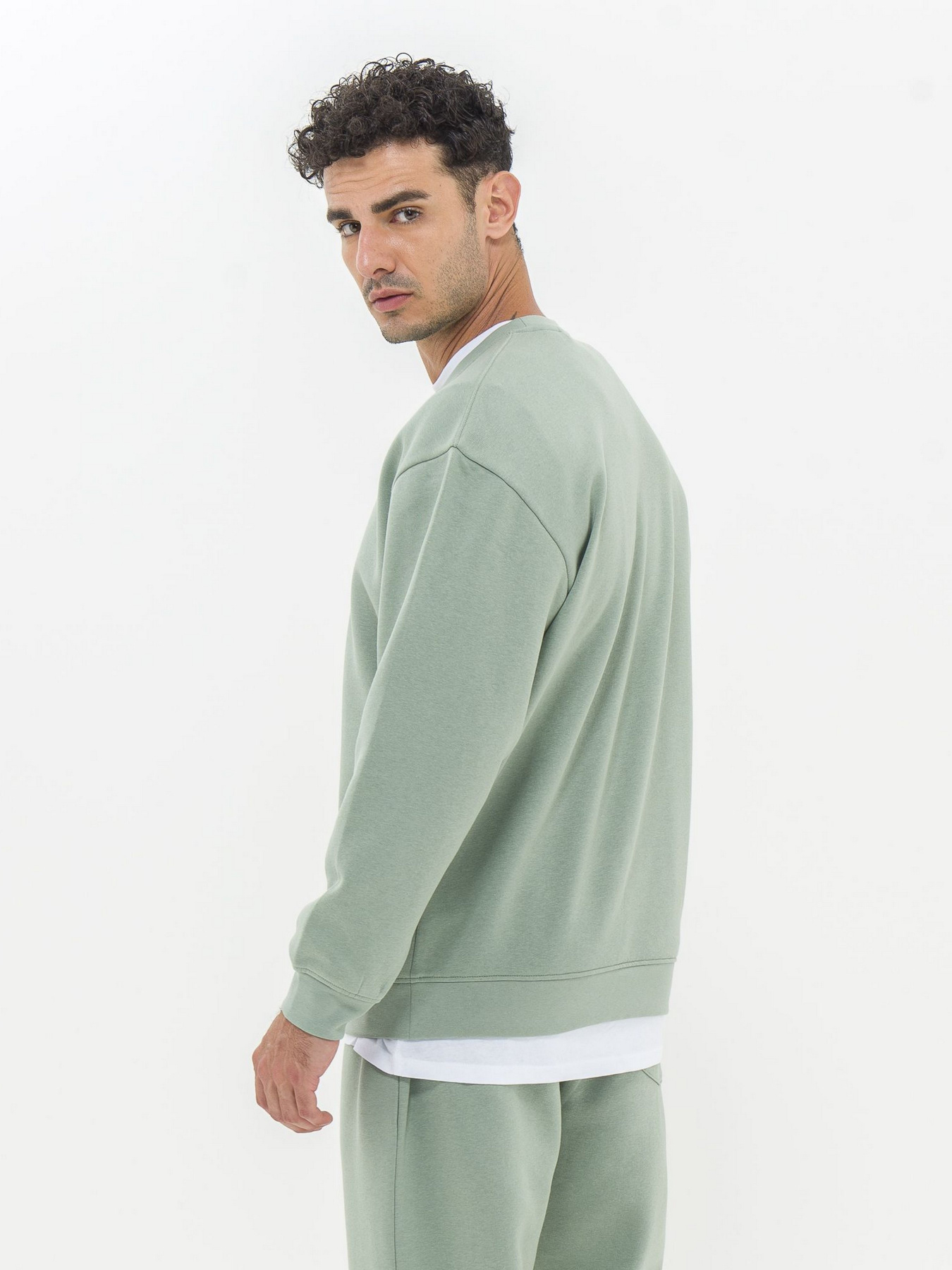 Свитшот Piazza Italia модель 07520_sage Фото