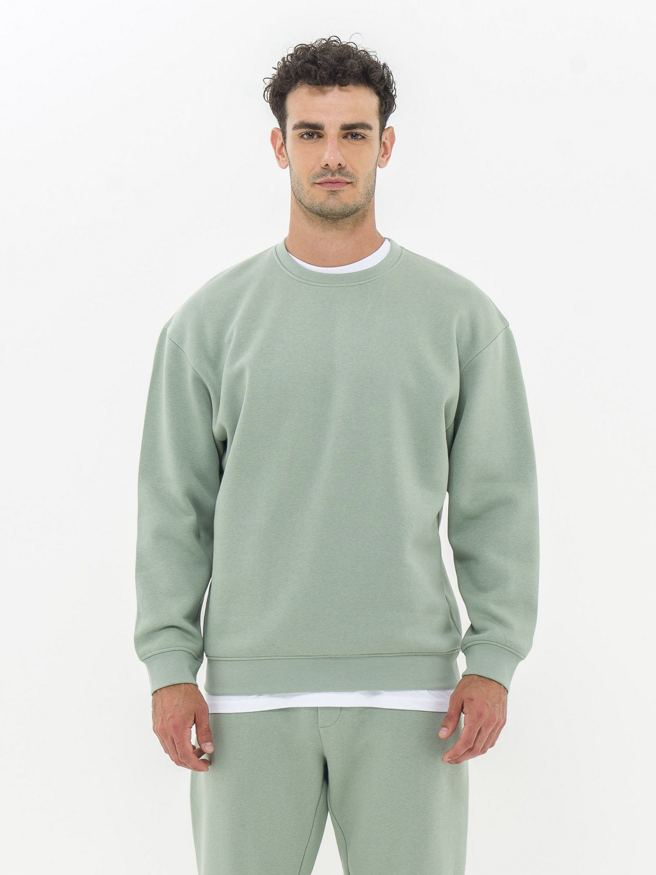 Свитшот Piazza Italia модель 07520_sage Фото