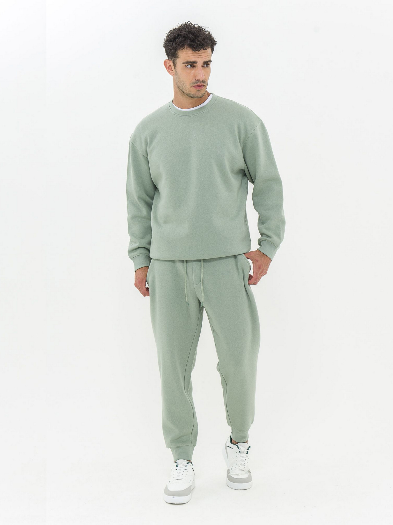 Джоггеры Piazza Italia модель 07521_sage Фото