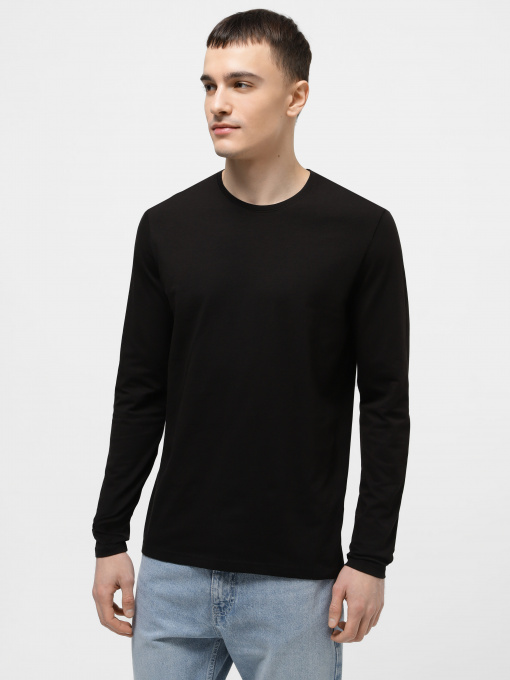 Лонгслів Piazza Italia модель 07537_black Фото