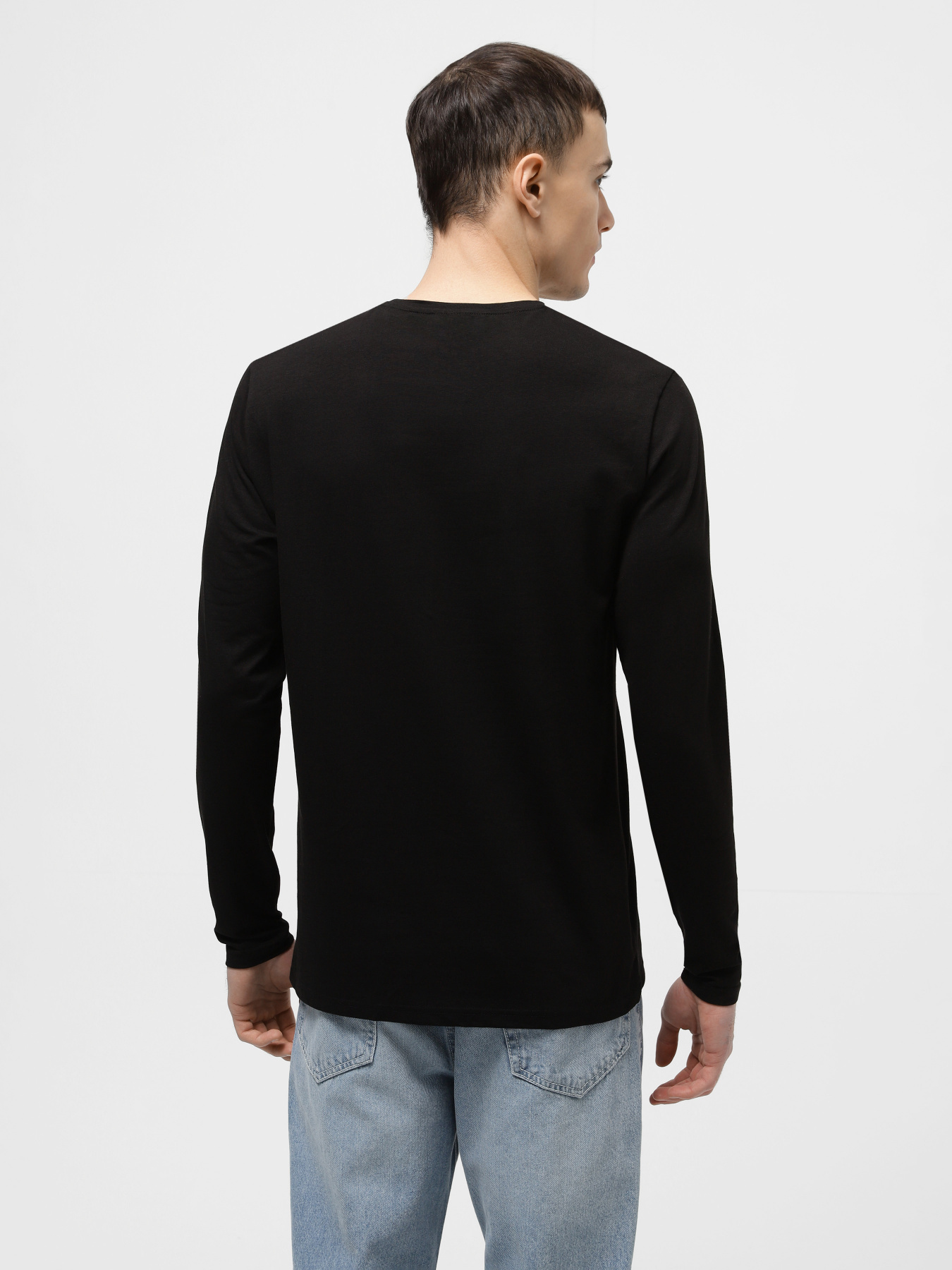 Лонгслив Piazza Italia модель 07537_black Фото