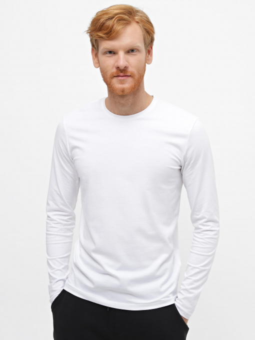 Лонгслив Piazza Italia модель 07537_white Фото