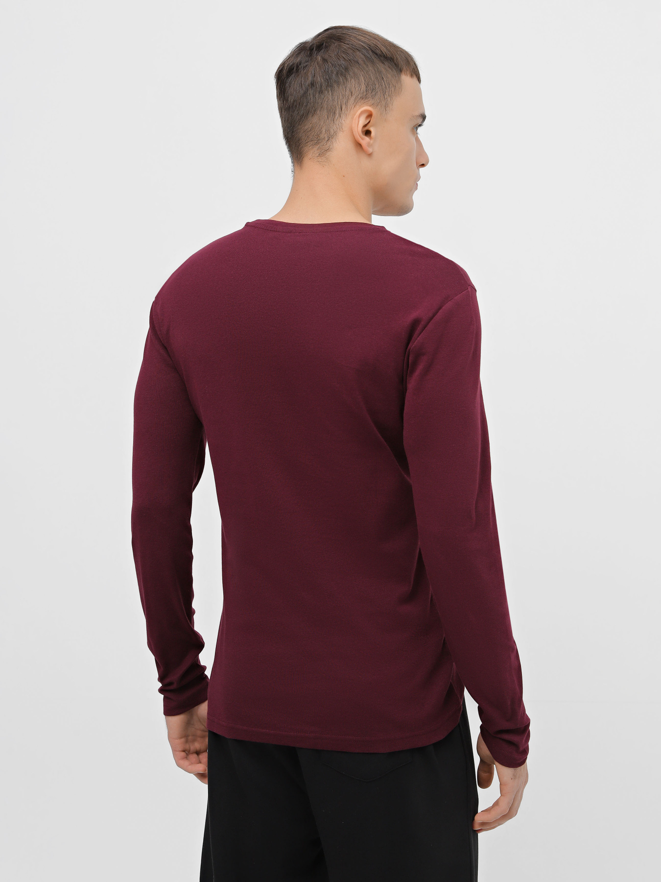 Лонгслив Piazza Italia модель 07540_plum Фото