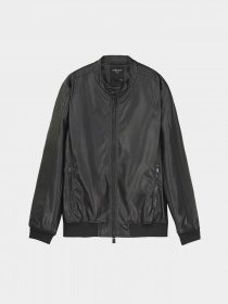 Куртка кожаная Piazza Italia модель 07556_black Фото