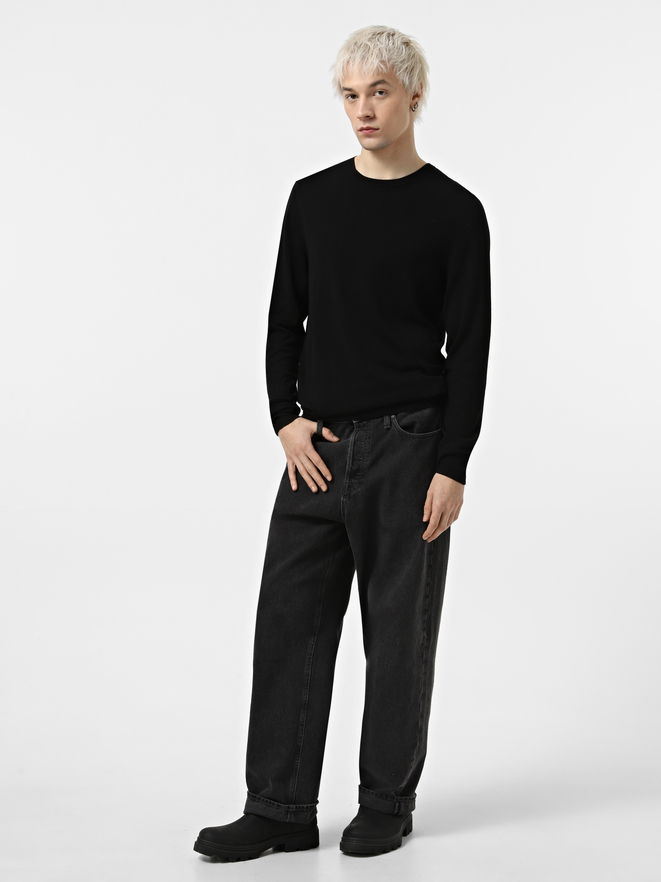 Джемпер Piazza Italia модель 07561_black Фото