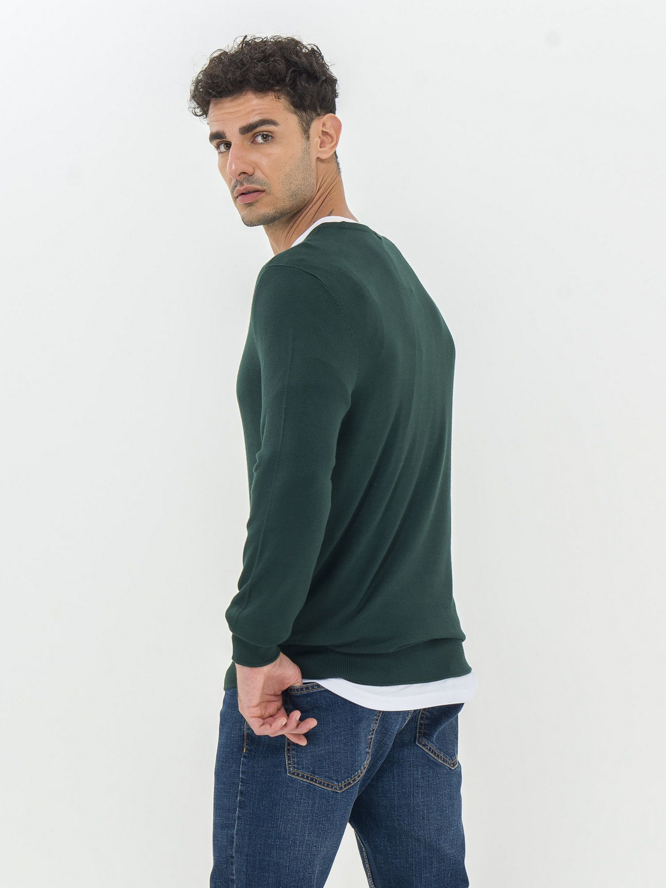 Джемпер Piazza Italia модель 07561_green Фото