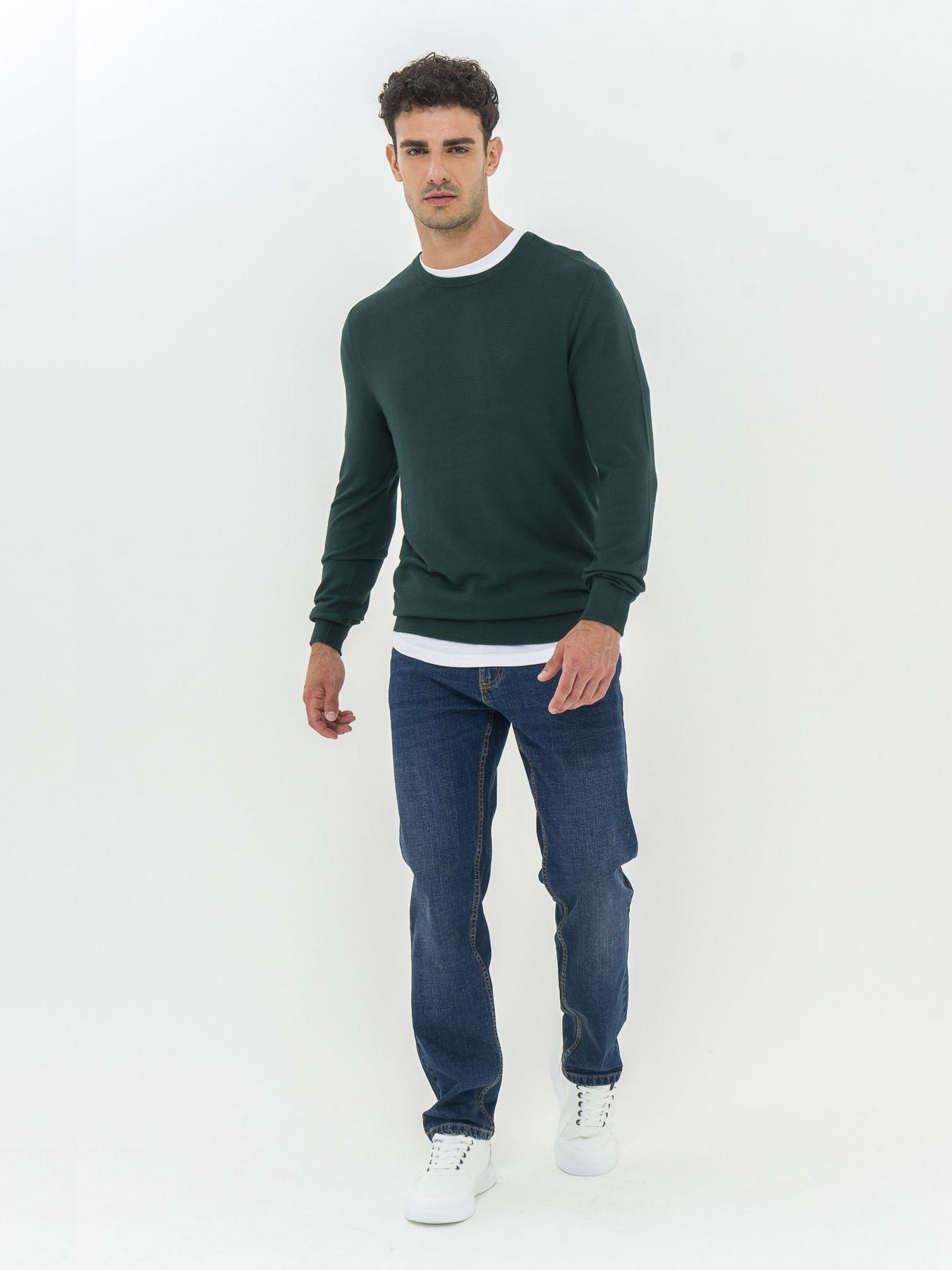 Джемпер Piazza Italia модель 07561_green Фото