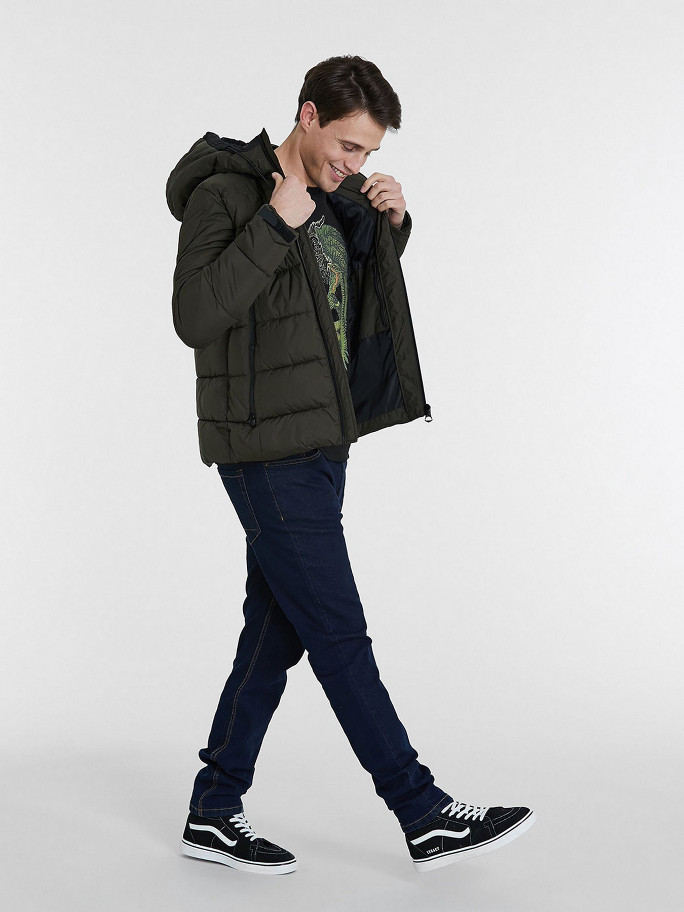 Демисезонная куртка Piazza Italia модель 38853_army Фото