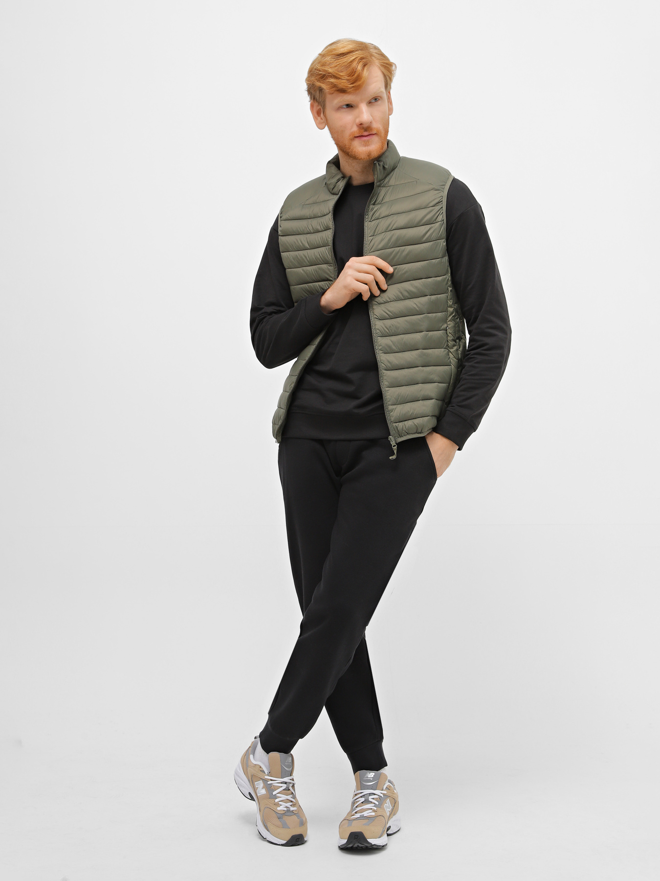 Жилет с утеплителем Piazza Italia модель 07563_army Фото