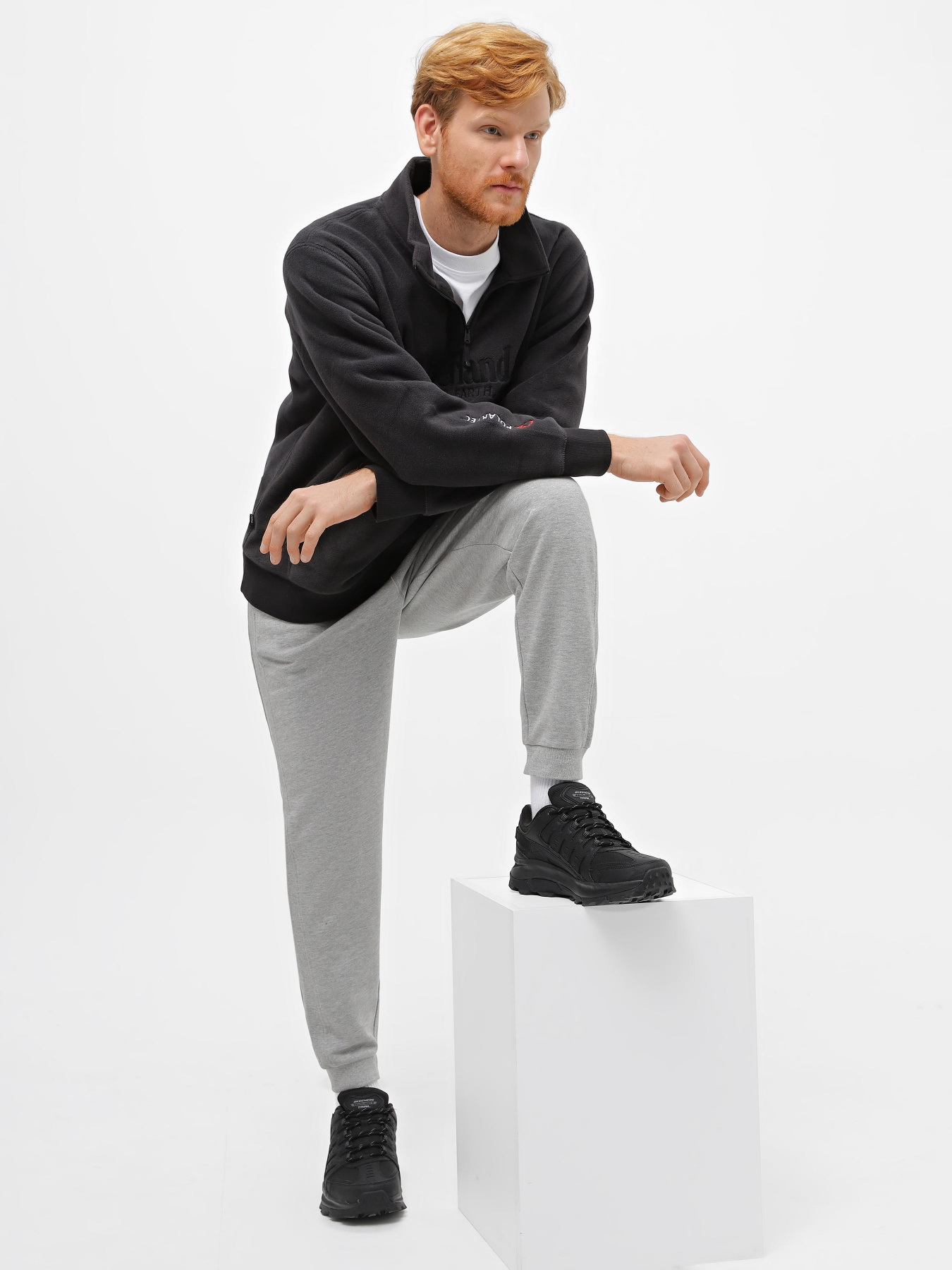 Джоггеры Piazza Italia модель 07705_grey melange Фото