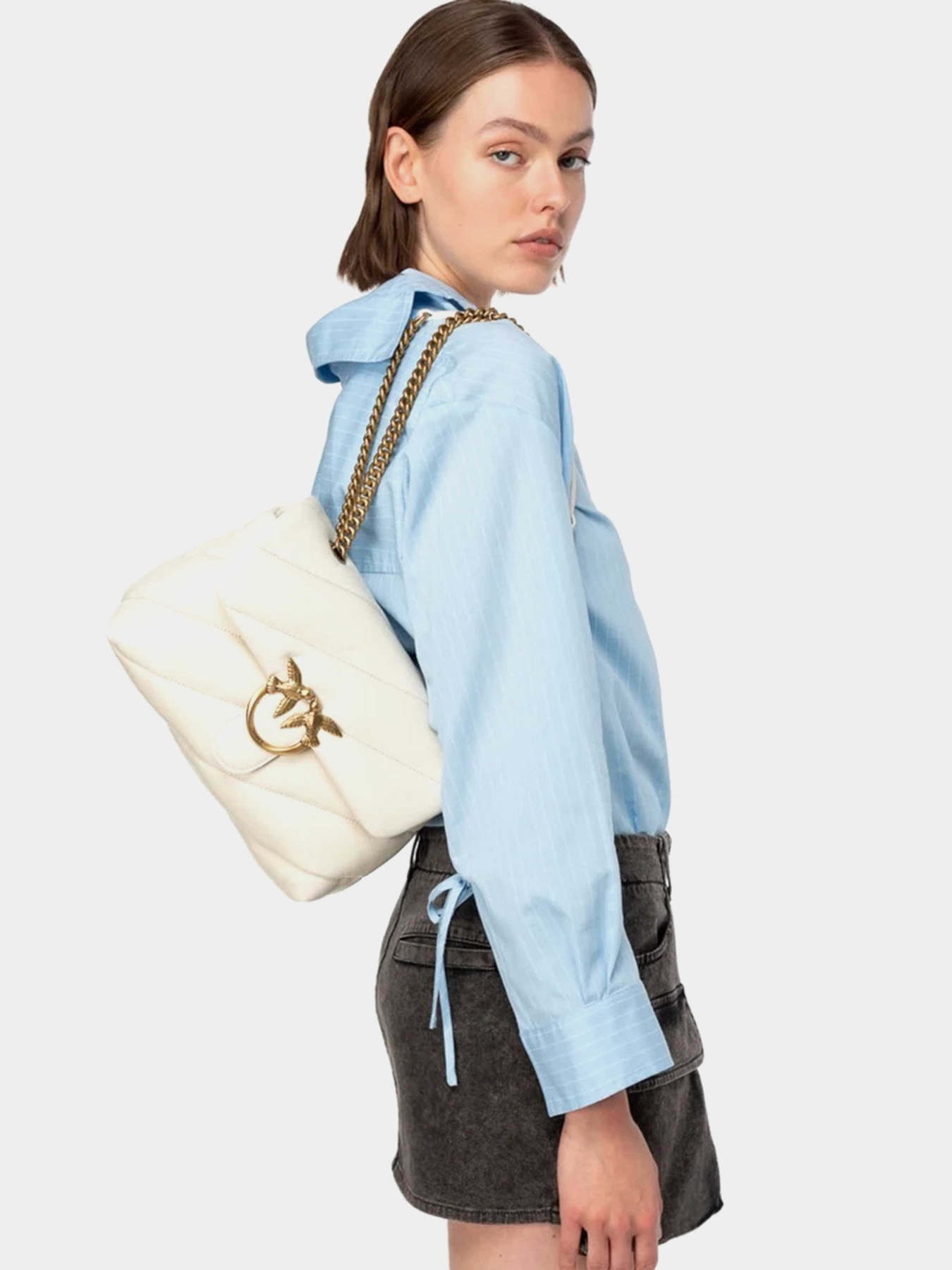 Кросс-боди PINKO Love Puff Classic Cl Sheep Nappa модель 100038-A0F2 Z14Q Фото