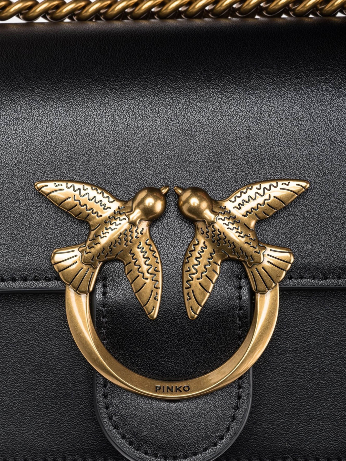 Кросс-боди PINKO Love One Mini Dc Vitello Seta модель 100074-A0F1 Z99Q Фото