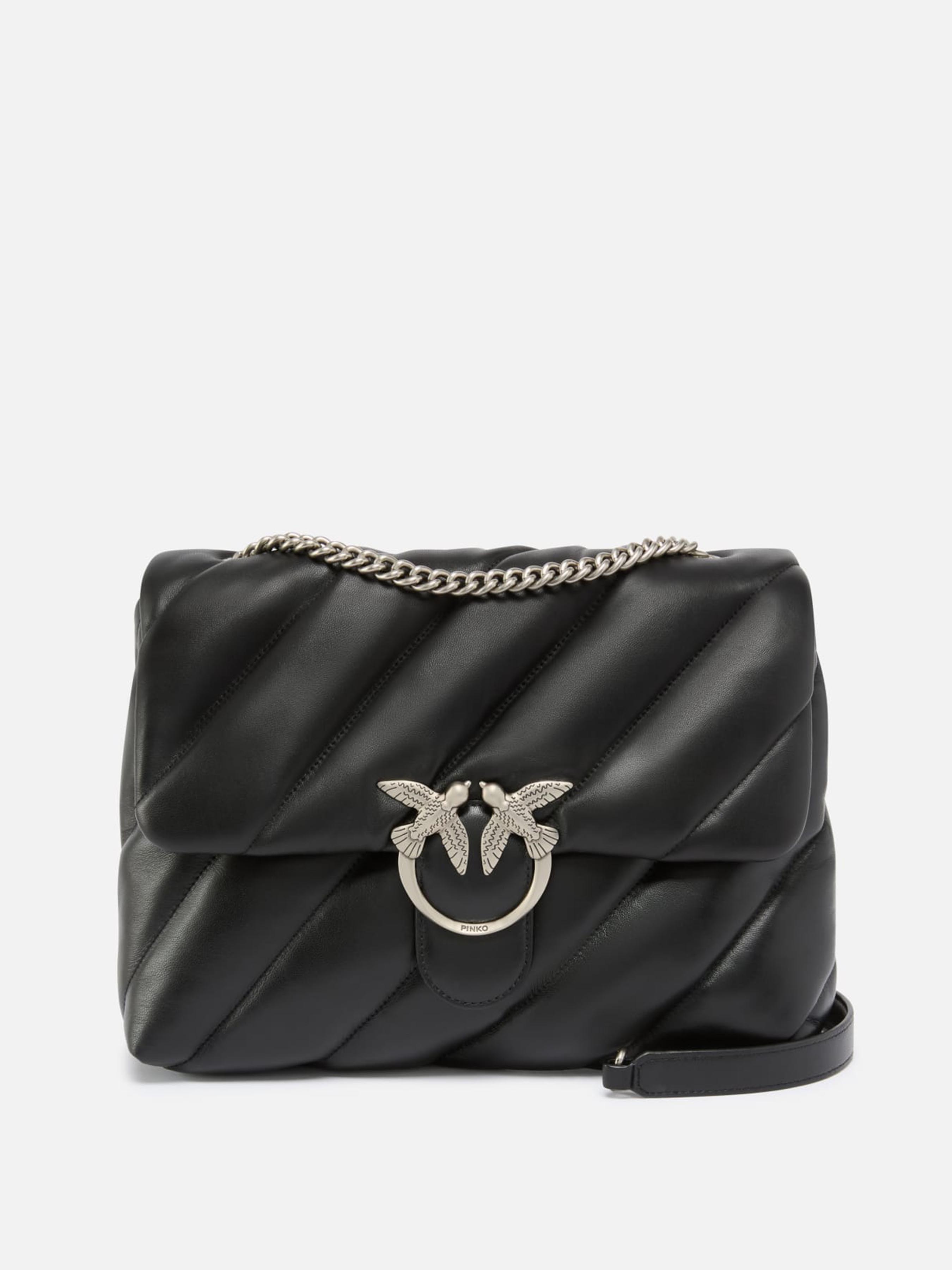 PINKO Love Puff Big Крос-боді (PIN142) Жіноче, колір - Чорний, матеріал - Шкіра PINKO - купити в Україні