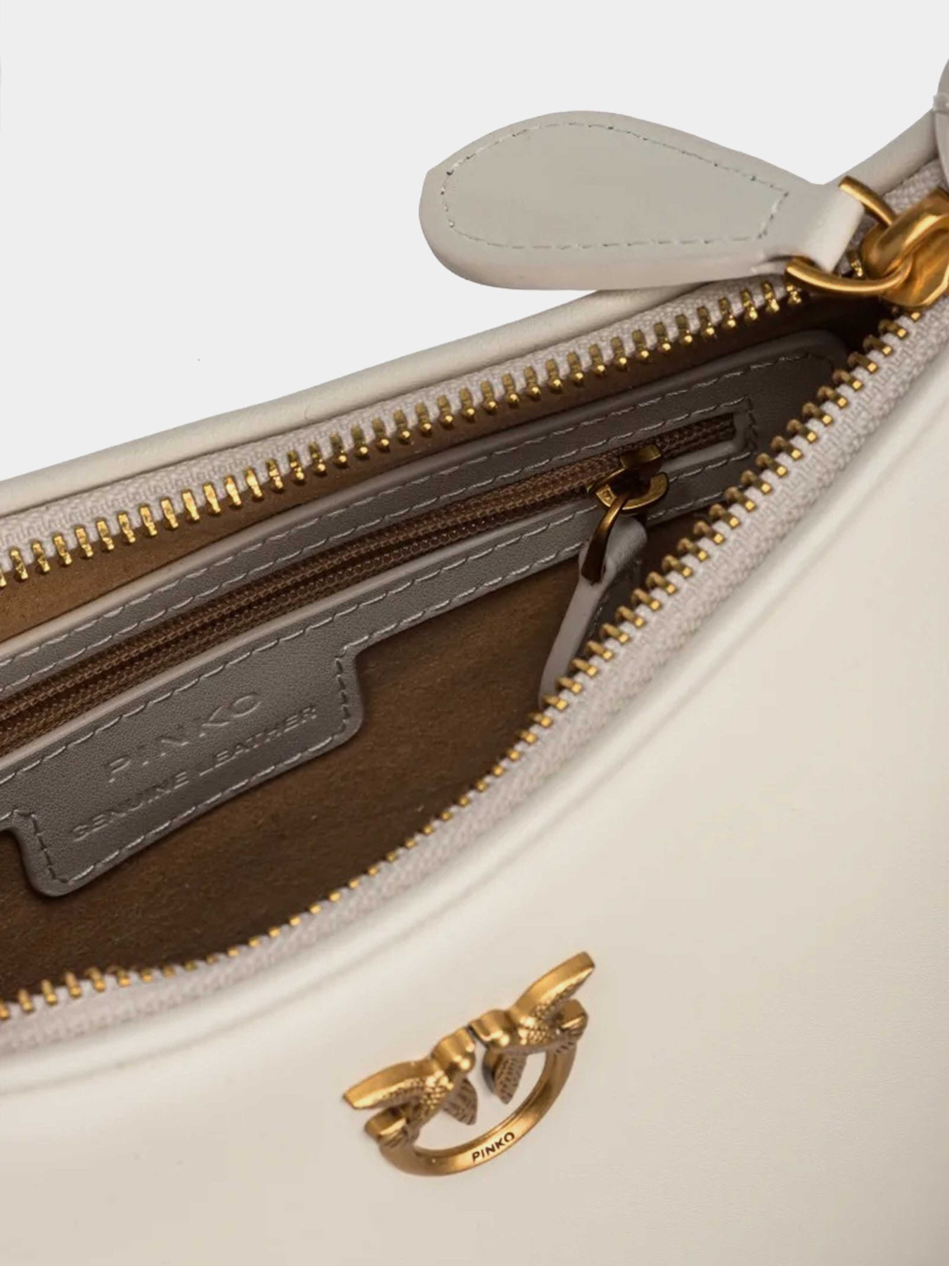 Хобо PINKO Half Moon Mini Fl Vitello Seta модель 102790-A0F1 Z14Q Фото