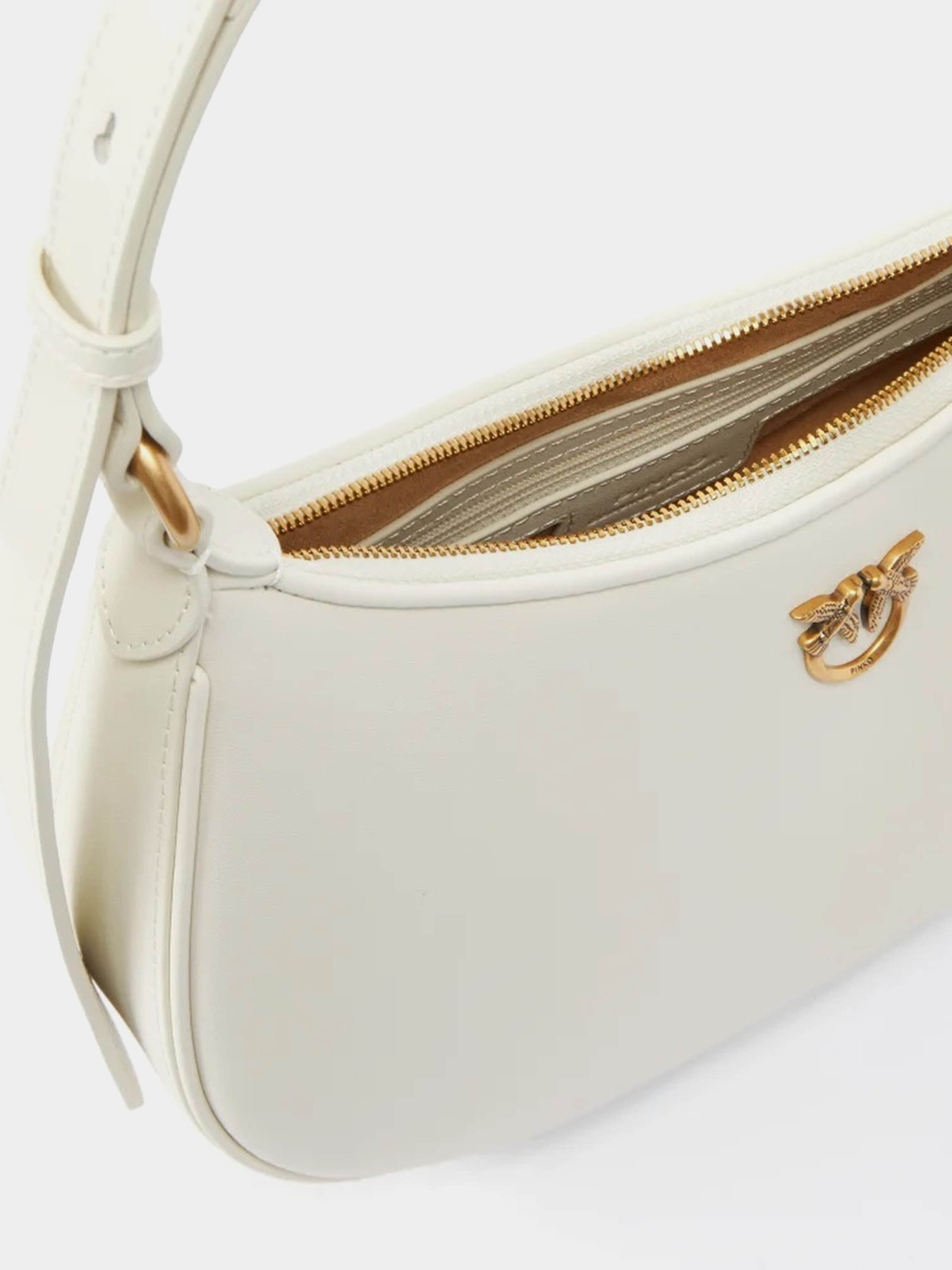 Шолдер бег PINKO Half Moon Mini Fl Vitello Seta модель 102790-A0F1 Z14Q Фото