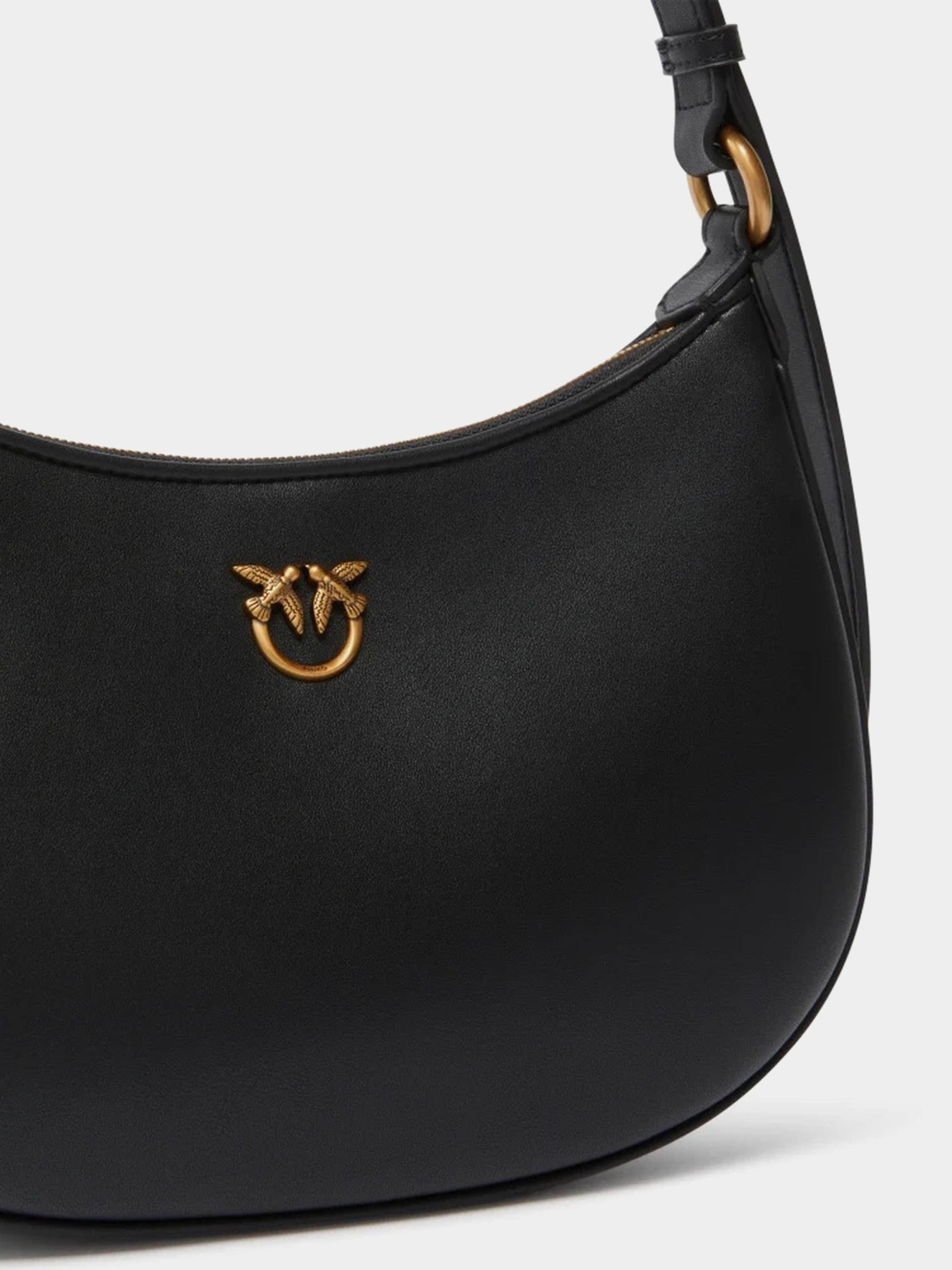 Хобо PINKO Half Moon Mini Fl Vitello Seta модель 102790-A0F1 Z99Q Фото