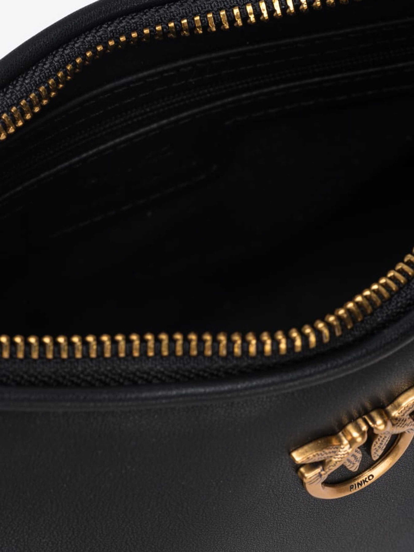 Хобо PINKO Half Moon Mini Fl Vitello Seta модель 102790-A0F1 Z99Q Фото