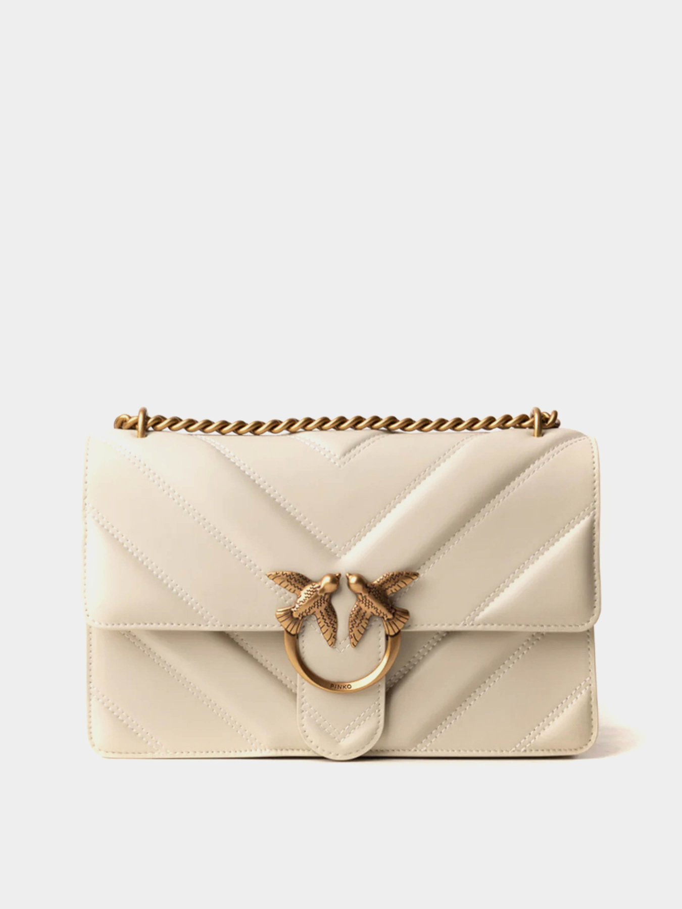 Кросс-боди PINKO Love One Classic Light Dc Intarsio Nappa + Suede + Seta модель 104549-A26Z Z14Q Фото