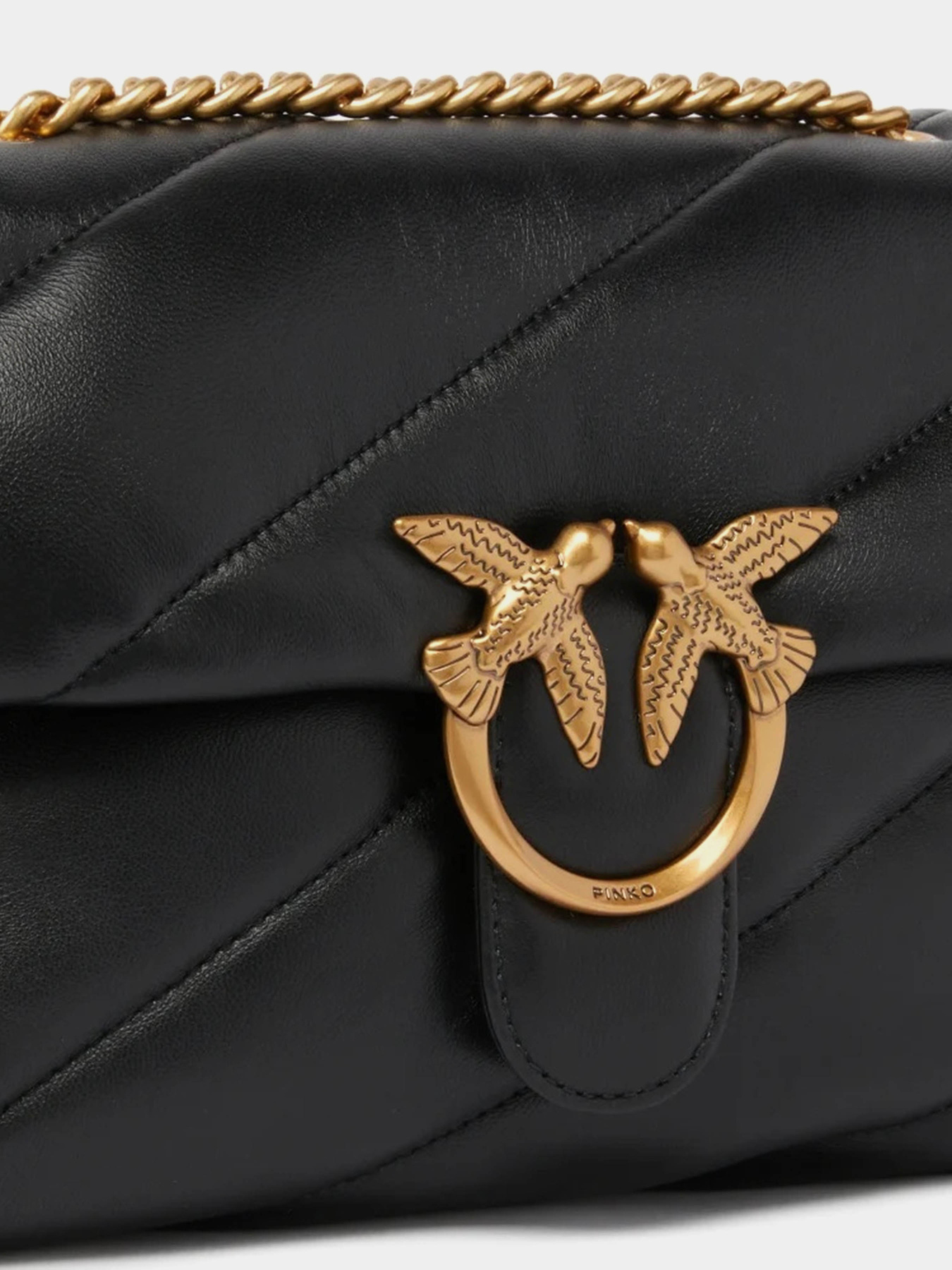 Кросс-боди PINKO Love Puff Mini Cl  Sheep Nappa модель 100038-A0F2 Z99Q Фото