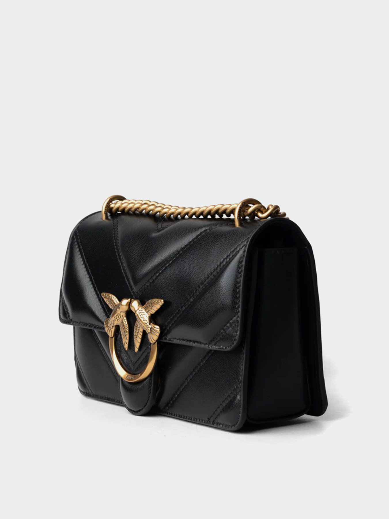 Кросс-боди PINKO Love One Mini Light Dc Intarsio Nappa + Suede + Seta модель 104550-A26Z Z99Q Фото