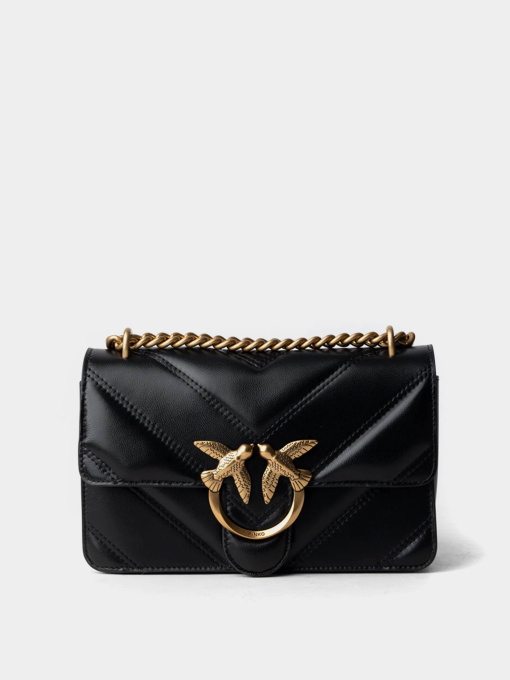 Кросс-боди PINKO Love One Mini Light Dc Intarsio Nappa + Suede + Seta модель 104550-A26Z Z99Q Фото