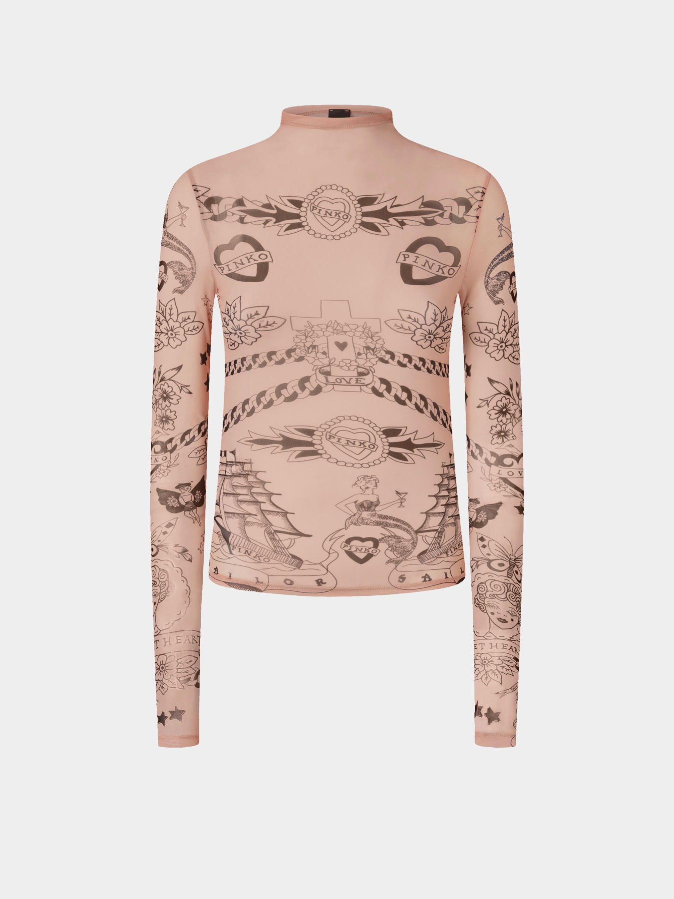 Лонгслив PINKO Mostarda модель 105798-A2VM NZ8 Фото