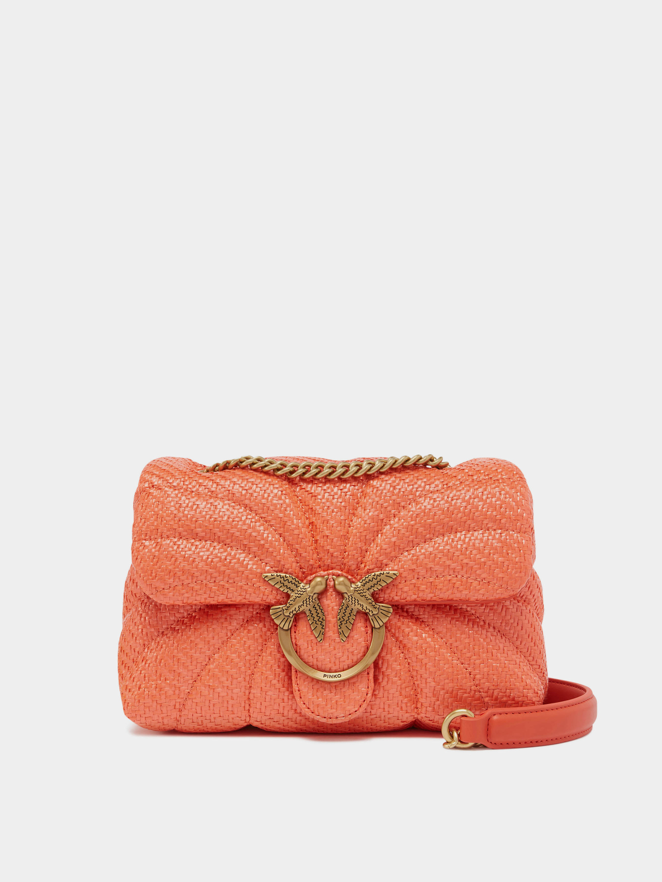 Кросс-боди PINKO Love Puff Mini Cl Rafia Butterfly Quilt модель 100039-A2C8 B00Q Фото