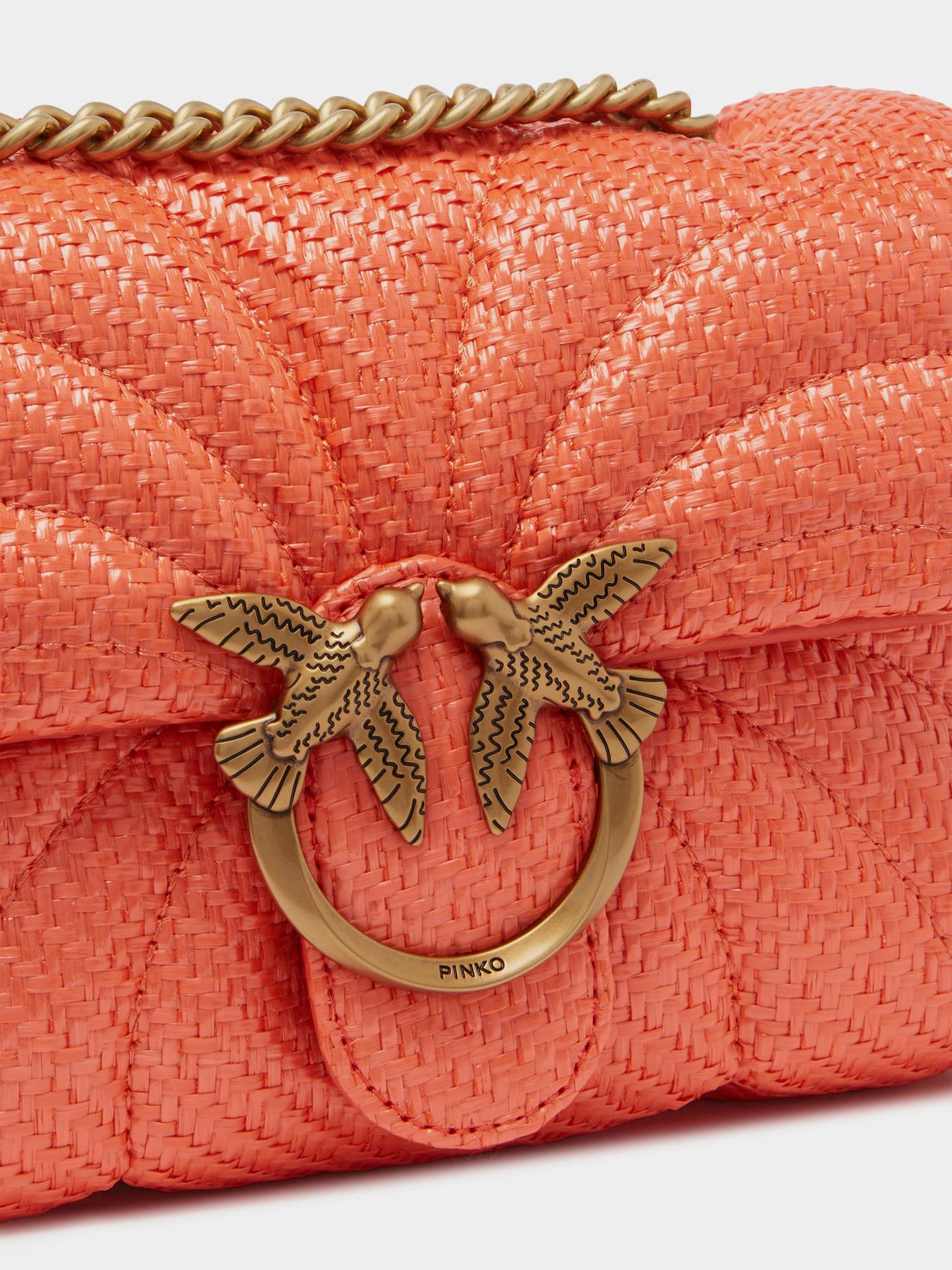 Крос-боді PINKO Love Puff Mini Cl Rafia Butterfly Quilt модель 100039-A2C8 B00Q Фото