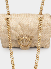 Кросс-боди PINKO Love Puff Mini Cl Rafia Butterfly Quilt модель 100039-A2C8 C50Q Фото