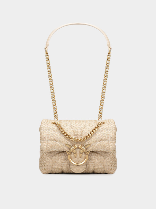 Кросс-боди PINKO Love Puff Mini Cl Rafia Butterfly Quilt модель 100039-A2C8 C50Q Фото