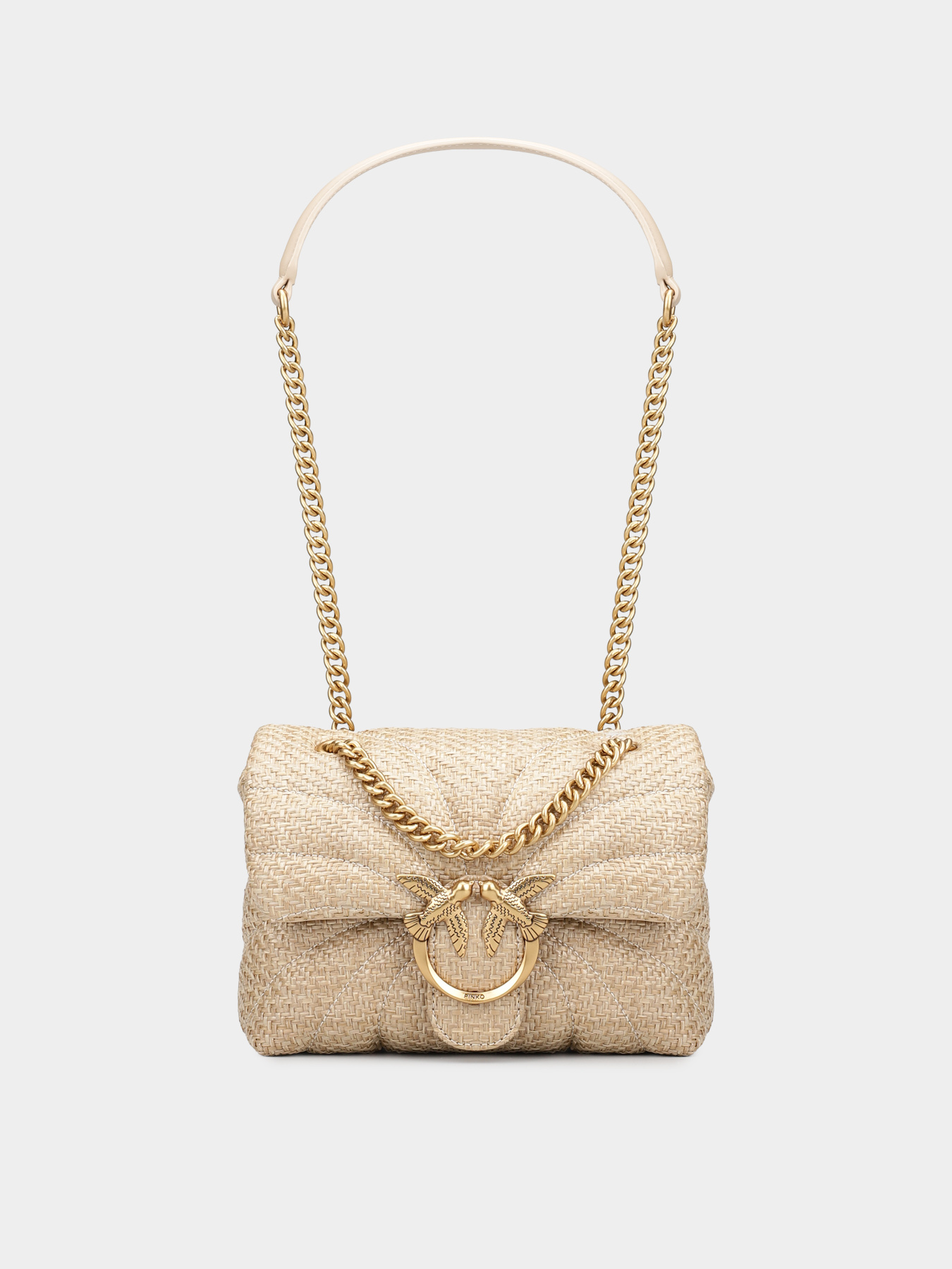 Крос-боді PINKO Love Puff Mini Cl Rafia Butterfly Quilt модель 100039-A2C8 C50Q Фото