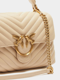 Крос-боді PINKO Love Lady Puff Classic Cl  Sheep Nappa Chevron модель 100044-A0GK C50Q Фото