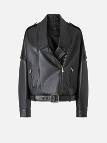 Шкіряна куртка PINKO Confine Chiodo модель 104877-A21L Z99 Фото