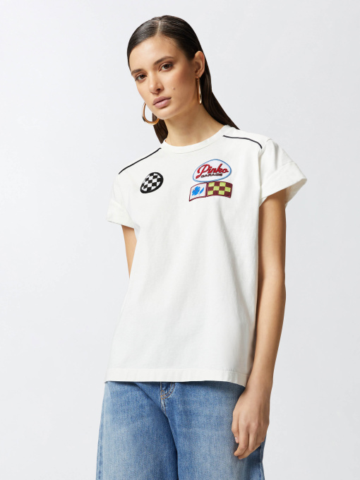 Футболка PINKO Randal T-Shirt  Jersey Tinto Capo модель 105270-A2ME Z05 Фото