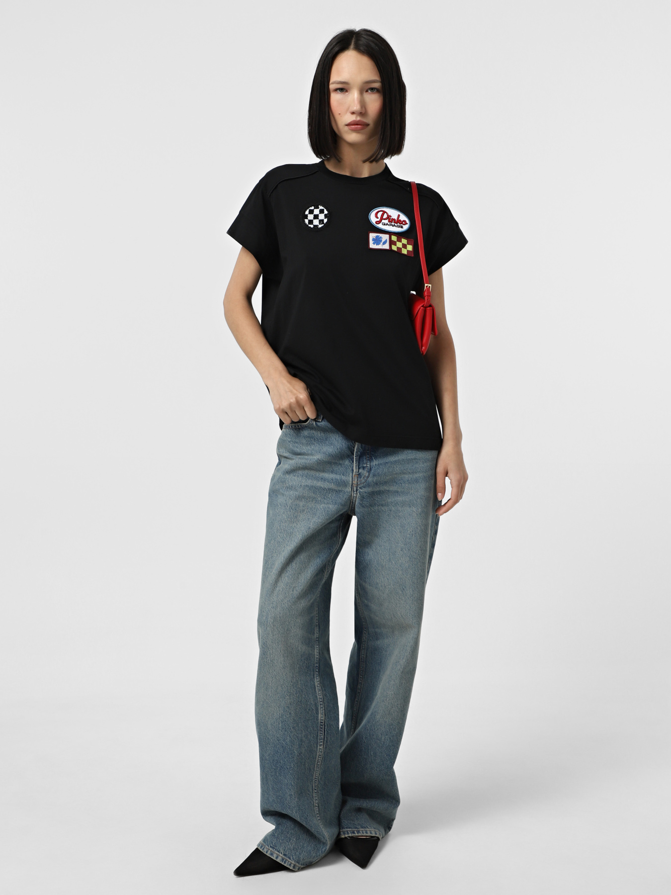 Футболка PINKO Randal T-Shirt  Jersey Tinto Capo модель 105270-A2ME Z98 Фото