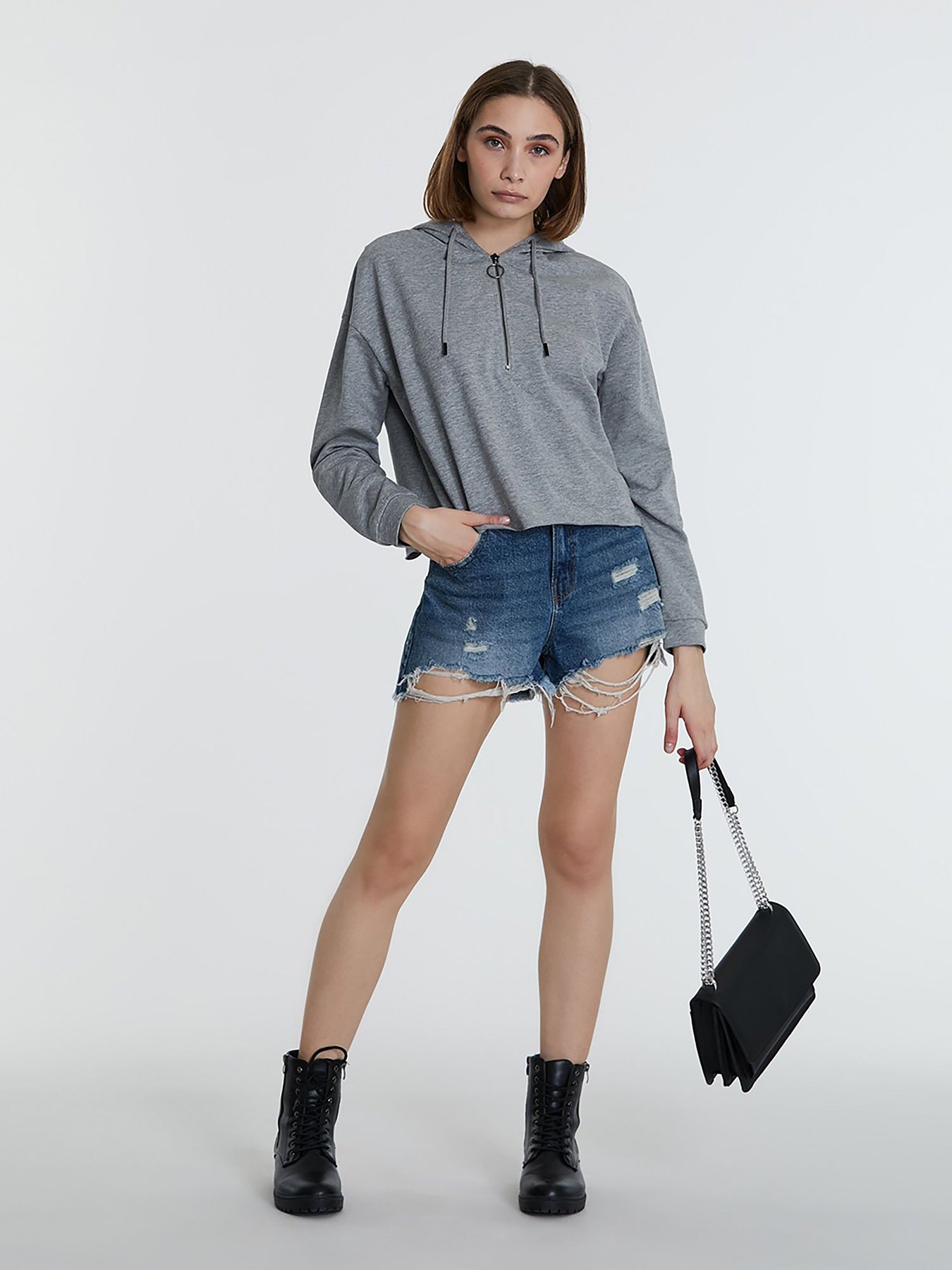 Худи Piazza Italia модель 46363_grey med Фото