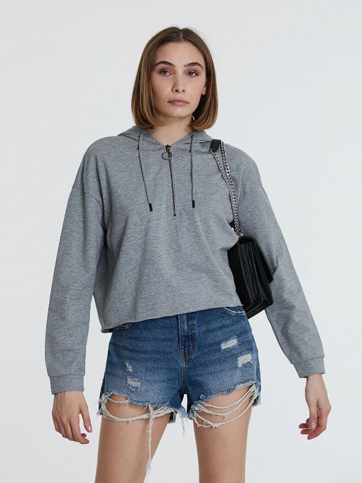 Худи Piazza Italia модель 46363_grey med Фото