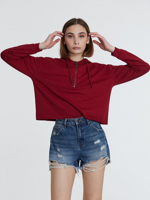 Худи Piazza Italia модель 46363_raspberry Фото