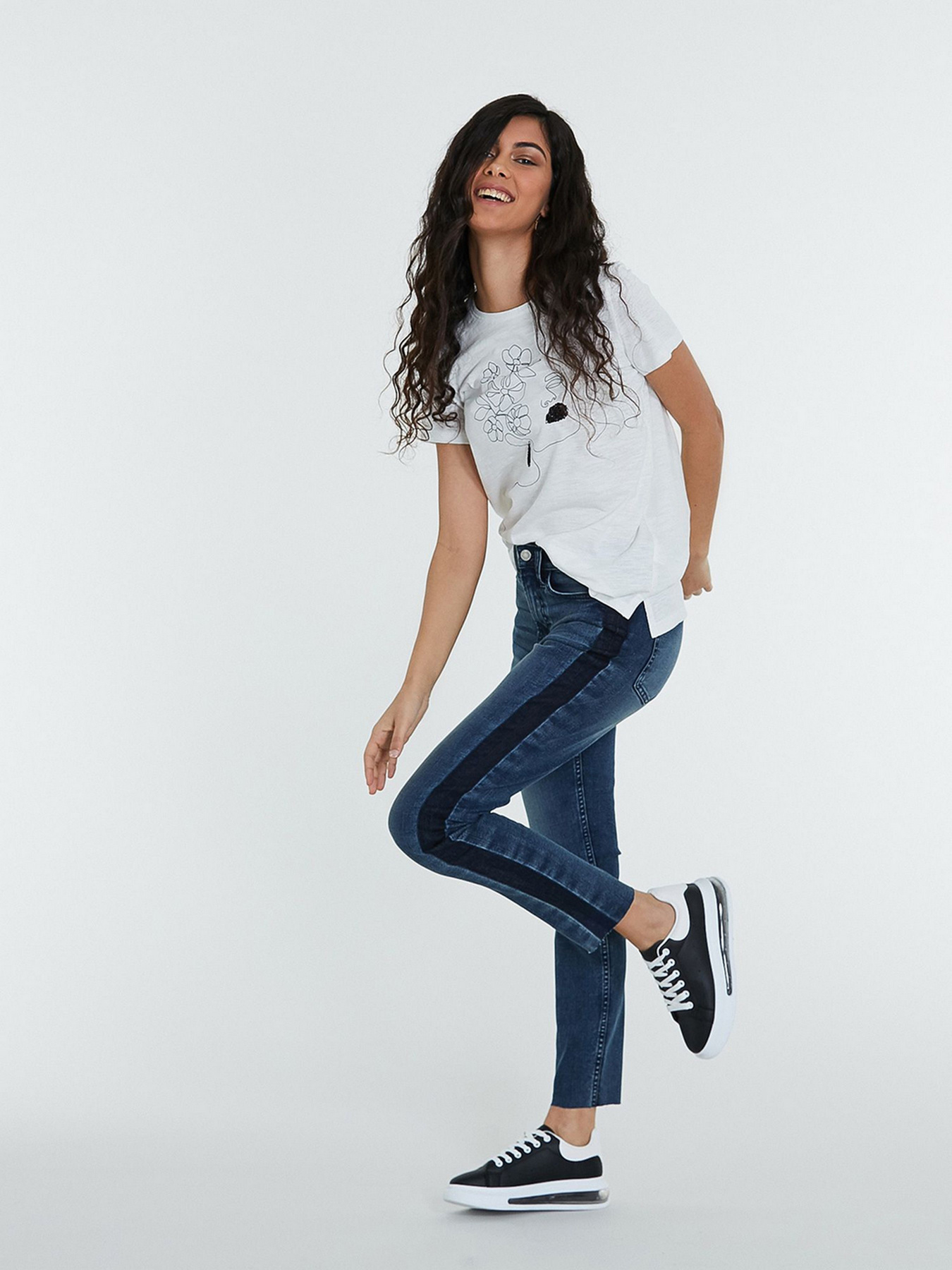 Джинсы мом Piazza Italia модель 39296_denim Фото