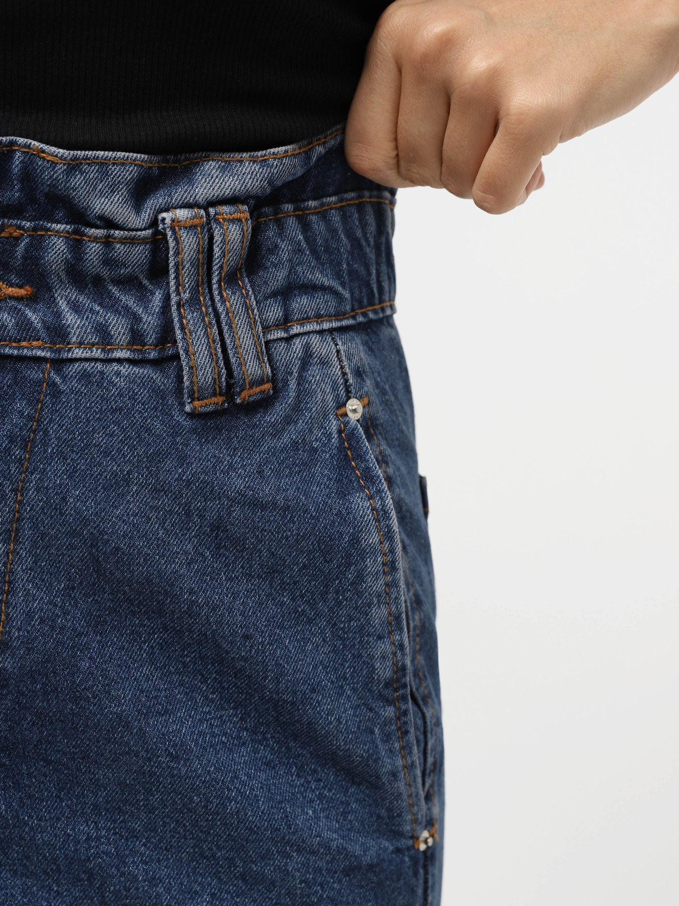 Джинсы мом Piazza Italia модель 46454_denim Фото