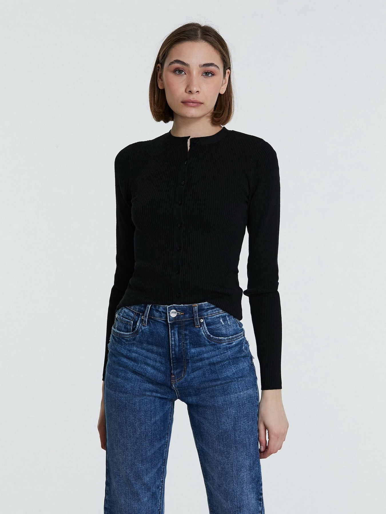 Джемпер Piazza Italia модель 43285_black Фото