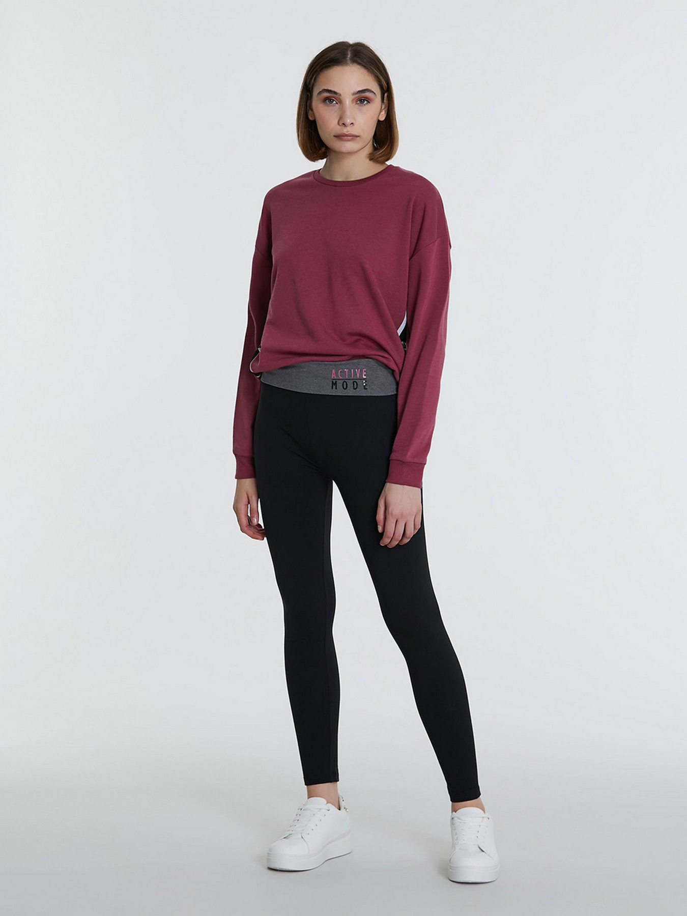 Спортивные леггинсы Piazza Italia модель 45240_black-grigio Фото