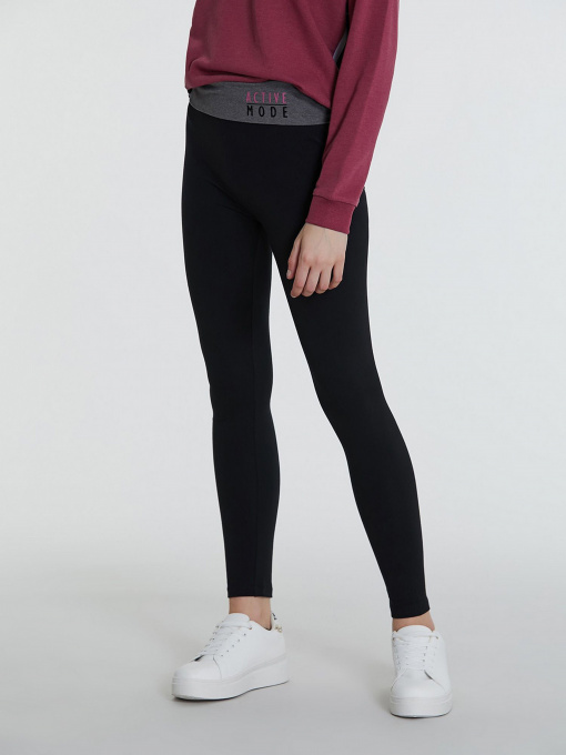 Спортивные леггинсы Piazza Italia модель 45240_black-grigio Фото