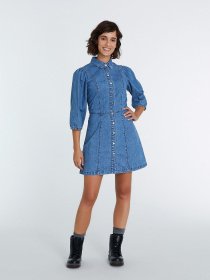 Платье мини Piazza Italia модель 46583_denim Фото