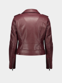 Шкіряна куртка Piazza Italia модель 43244_plum Фото