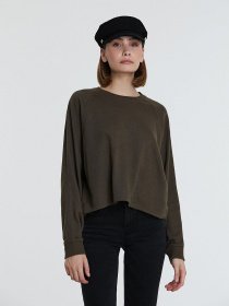 Лонгслив Piazza Italia модель 46362_military green Фото